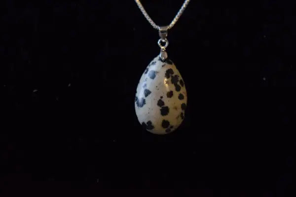 Jaspis dalmatiër druppel hanger