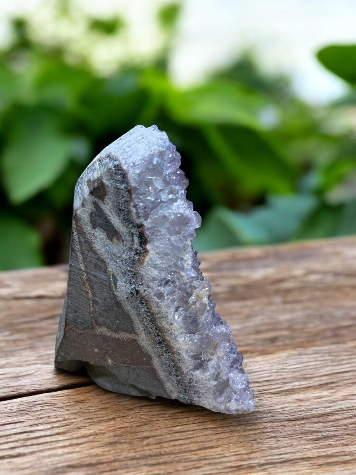 Amethist Cluster op Standvlak – 355 gram