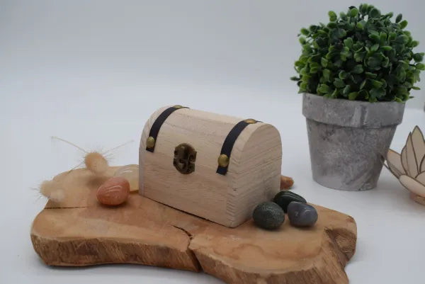 Schatkistje met trommelstenen mix (a kwaliteit)