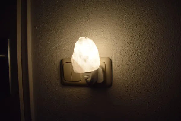 Himalayazout nachtlamp wit (brok)