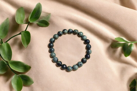 Kambaba jaspis kogelarmband