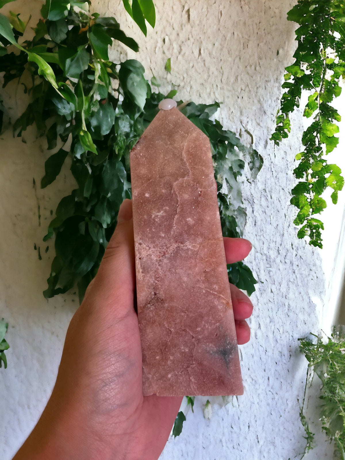 Roze amethist toren (15 CM)